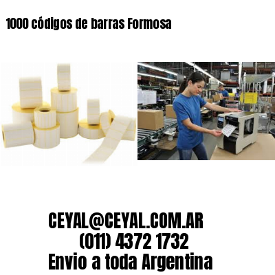 1000 códigos de barras Formosa