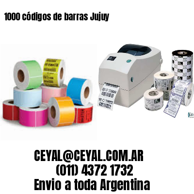 1000 códigos de barras Jujuy
