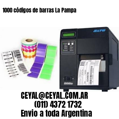 1000 códigos de barras La Pampa
