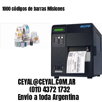 1000 códigos de barras Misiones