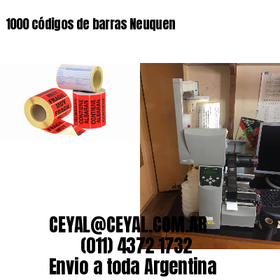 1000 códigos de barras Neuquen