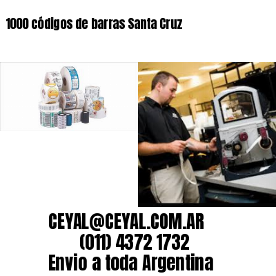 1000 códigos de barras Santa Cruz