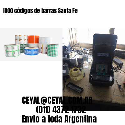 1000 códigos de barras Santa Fe