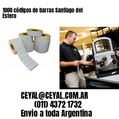 1000 códigos de barras Santiago del Estero