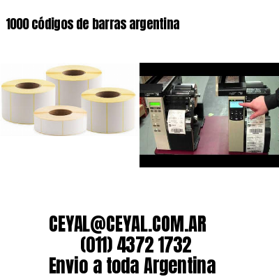 1000 códigos de barras argentina