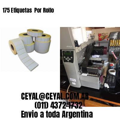 175 Etiquetas  Por Rollo