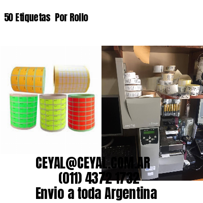 50 Etiquetas  Por Rollo