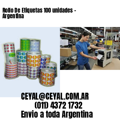 Rollo De Etiquetas 100 unidades – Argentina