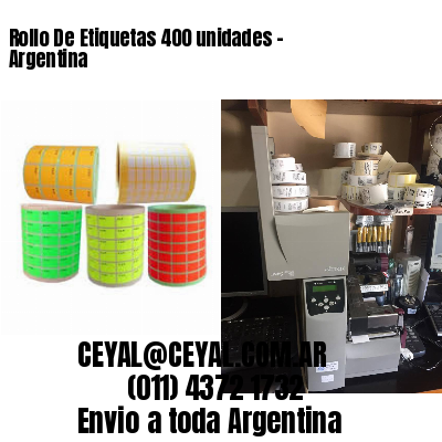 Rollo De Etiquetas 400 unidades – Argentina