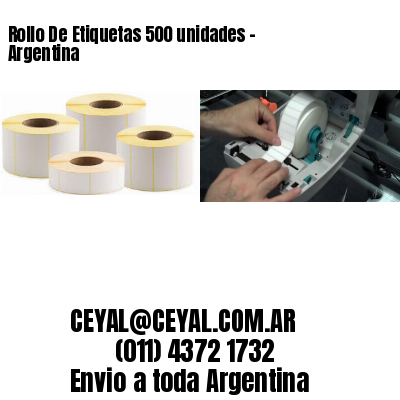 Rollo De Etiquetas 500 unidades – Argentina
