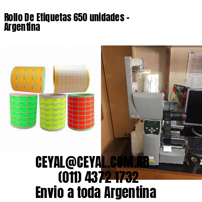 Rollo De Etiquetas 650 unidades – Argentina