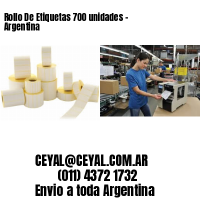 Rollo De Etiquetas 700 unidades – Argentina