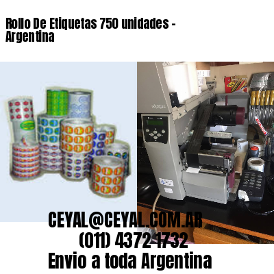 Rollo De Etiquetas 750 unidades – Argentina