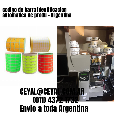 codigo de barra identificacion automatica de produ – Argentina