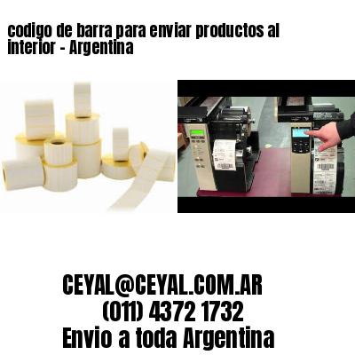codigo de barra para enviar productos al interior – Argentina