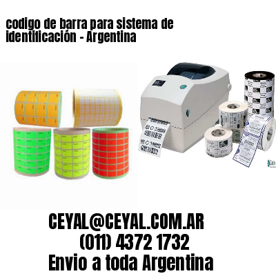 codigo de barra para sistema de identificación – Argentina