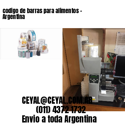 codigo de barras para alimentos – Argentina