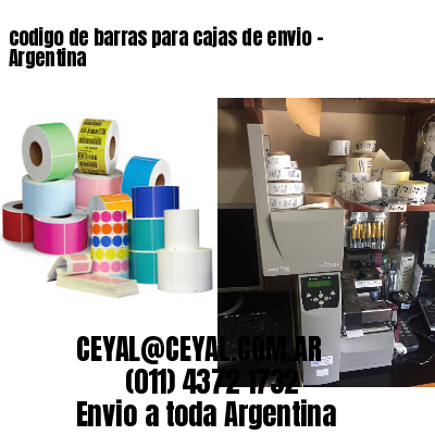 codigo de barras para cajas de envio – Argentina