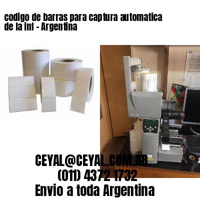 codigo de barras para captura automatica de la inf – Argentina