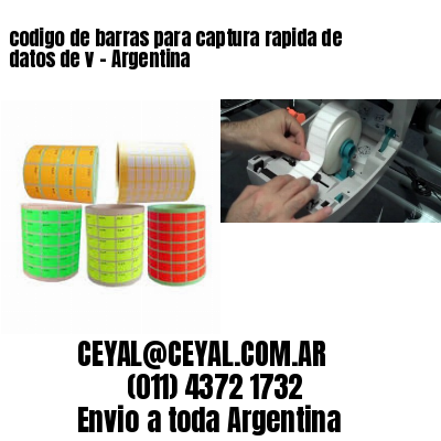 codigo de barras para captura rapida de datos de v – Argentina