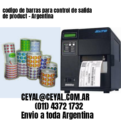 codigo de barras para control de salida de product – Argentina