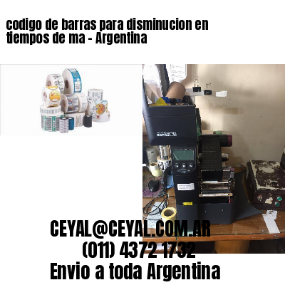 codigo de barras para disminucion en tiempos de ma – Argentina