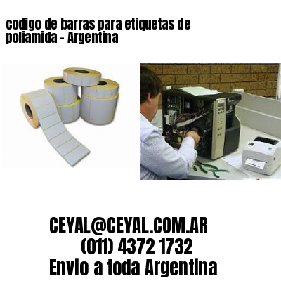 codigo de barras para etiquetas de poliamida – Argentina