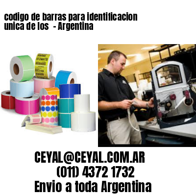 codigo de barras para identificacion unica de los  – Argentina