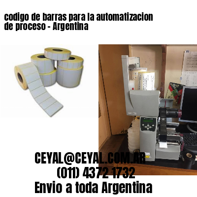 codigo de barras para la automatizacion de proceso – Argentina