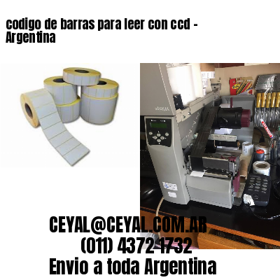 codigo de barras para leer con ccd – Argentina