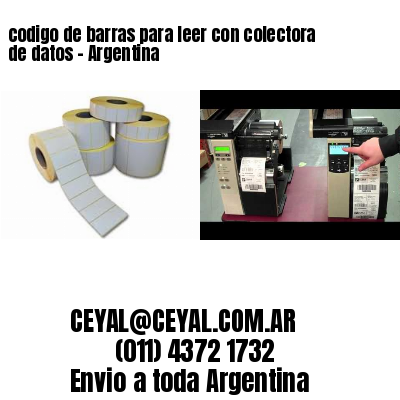 codigo de barras para leer con colectora de datos – Argentina