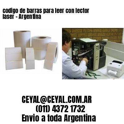 codigo de barras para leer con lector laser – Argentina