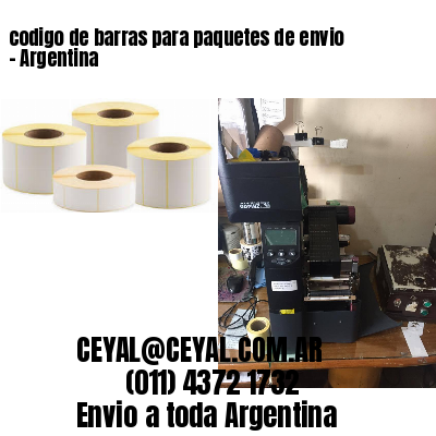codigo de barras para paquetes de envio – Argentina