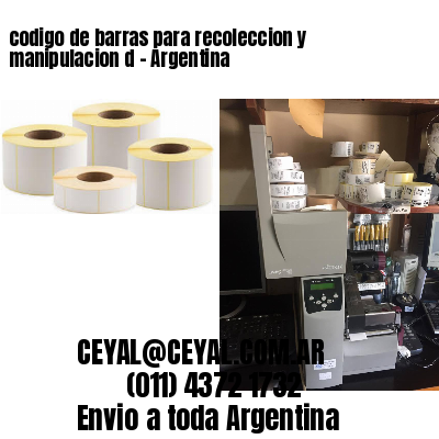 codigo de barras para recoleccion y manipulacion d – Argentina