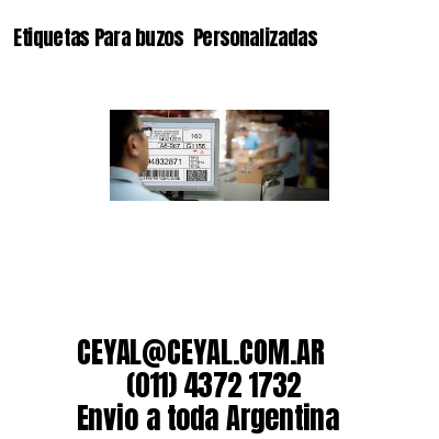 Etiquetas Para buzos  Personalizadas