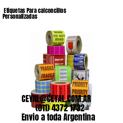 Etiquetas Para calconcillos  Personalizadas