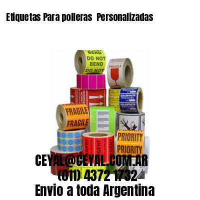 Etiquetas Para polleras  Personalizadas