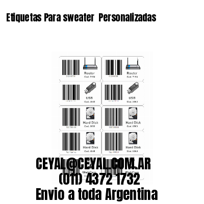 Etiquetas Para sweater  Personalizadas