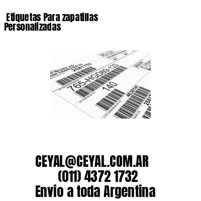 Etiquetas Para zapatillas  Personalizadas