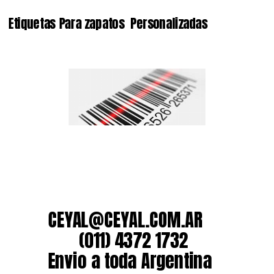 Etiquetas Para zapatos  Personalizadas