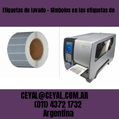 Etiquetas de lavado – Simbolos en las etiquetas de