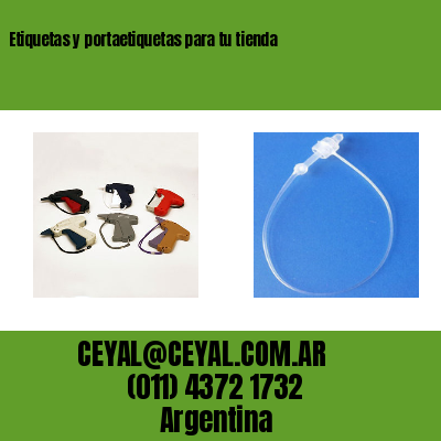 Etiquetas y portaetiquetas para tu tienda
