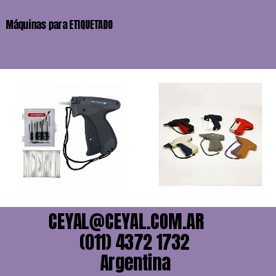 Máquinas para ETIQUETADO
