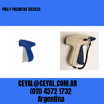PINS Y PRECINTOS TEXTILES