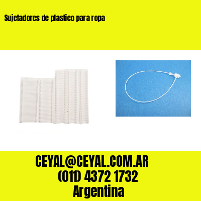 Sujetadores de plastico para ropa