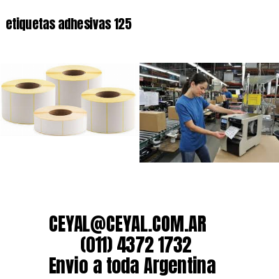 etiquetas adhesivas 125