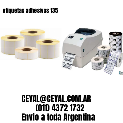 etiquetas adhesivas 135