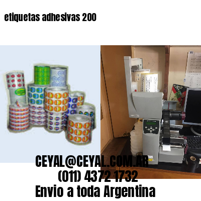 etiquetas adhesivas 200