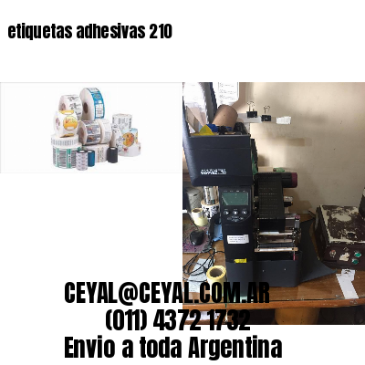 etiquetas adhesivas 210