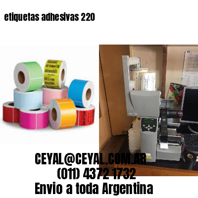 etiquetas adhesivas 220